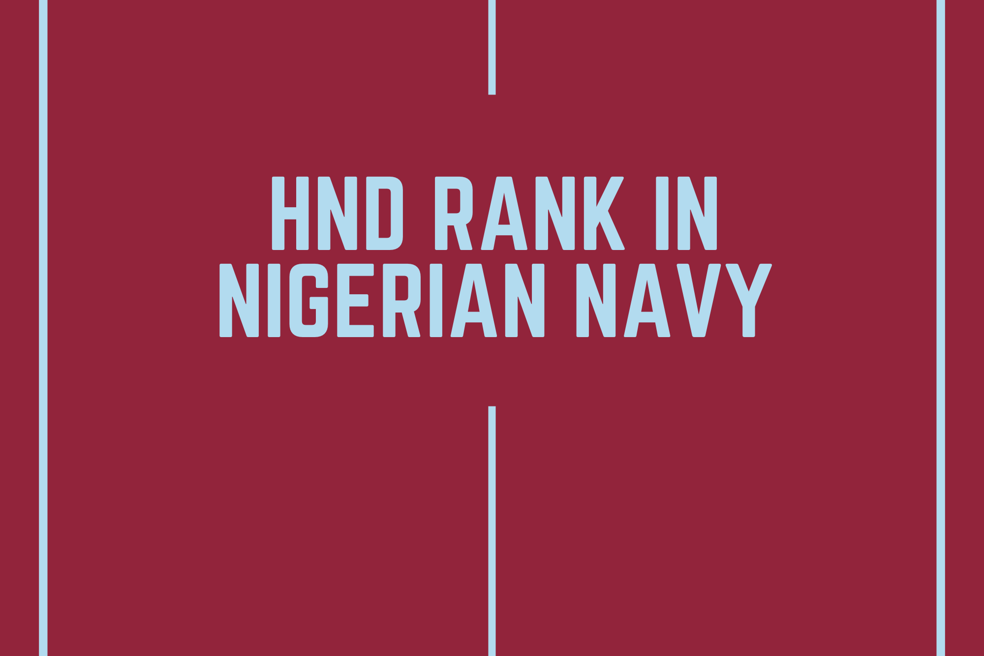 what is the rank of hnd holder in nigeria navy
